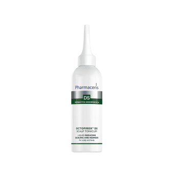 PHARMACERIS DS, OCTOPIROX tonikas riebiai, pleiskanojančiai skalpo ir kūno odai, 100 ml