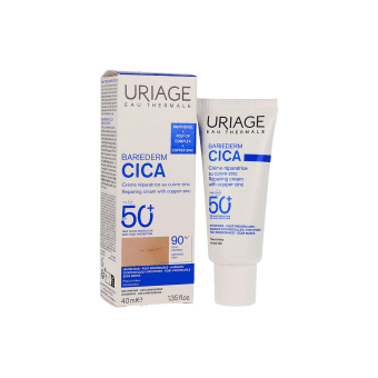 URIAGE atkuriamasis kremas su variu ir cinku BARIEDERM CICA, SPF 50+, 40 ml