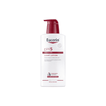 EUCERIN lengvas losjonas sausai, jautriai odai PH5, 400 ml