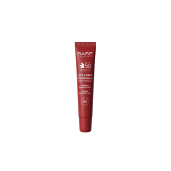 BABÉ apsauginis lūpų ir skruostų balzamas SPF50, CHERRY, 20 ml