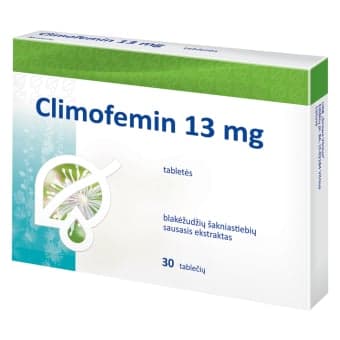 Climofemin 13 mg tabletės, Tabletės, N30