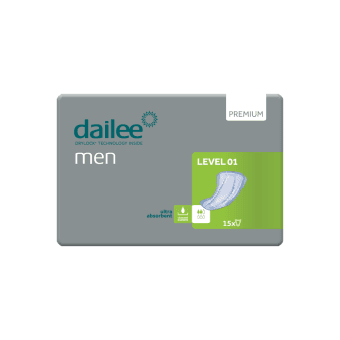 DAILEE MEN PREMIUM įklotai vyrams LEVEL 1, 15 vnt.
