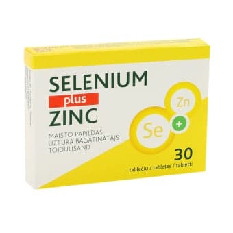 SELENIUM PLUS ZINC, 30 tablečių