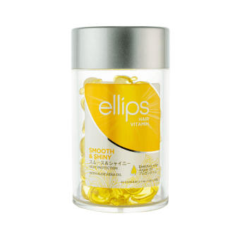 ELLIPS tepami vitaminai plaukų apimčiai suteikti SMOOTH & SHINY, 50 vnt.