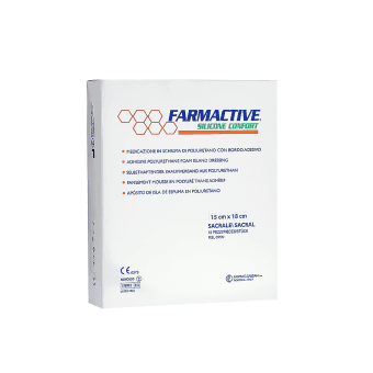 FARMACTIVE silikoninis tvarstis SILICONE CONFORT, 15 x 18 cm, 10 vnt.