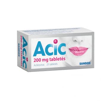 ACIC, 200 mg, Tabletės, N25