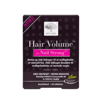 NEW NORDIC HAIR VOLUME PLUS NAIL STRONG, 60 tablečių