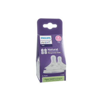 PHILIPS AVENT silikoninis žindukas NATURAL  RESPONSE (SCY964/02), greita tėkmė (4)., 2 vnt.
