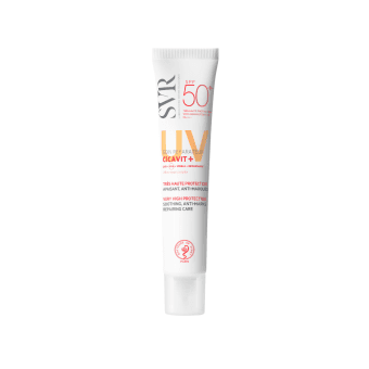 SVR veido ir kūno kremas nuo saulės pažeistai odai CICAVIT+ CRÈME SPF 50+, 40 ml