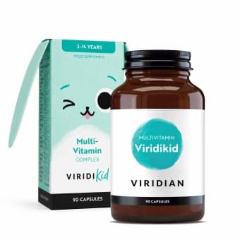 VIRIDIAN VIRIDIKID MULTIVITAMIN, nuo 2 m., 90 kapsulių