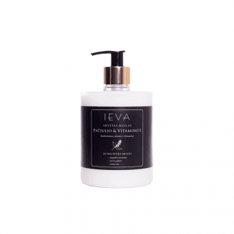 IEVA skystas muilas, pačiulio ir vitamino E, 500 ml