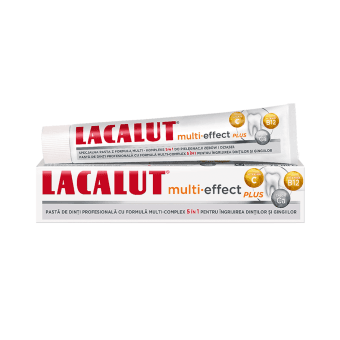 LACALUT dantų pasta su vitaminais ir mineralais MULTI-EFFECT PLUS, suaugusiesiems, 75 ml
