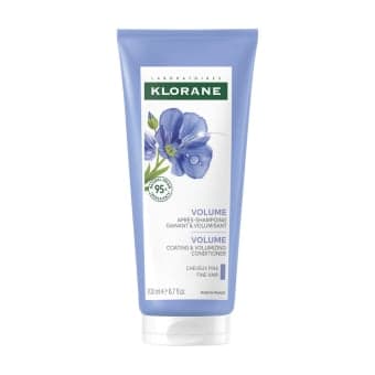 KLORANE apimties suteikiantis kondicionierius su sėjamųjų linų ekstraktu, 200 ml