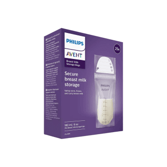 PHILIPS AVENT maišeliai motinos pienui laikyti 180 ml, SCF603/25, 25 vnt., 180 ml
