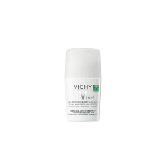 VICHY rutulinis dezodorantas antiperspirantas jautriai odai, bekvapis, 50 ml