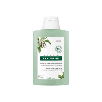 KLORANE šampūnas su migdolų ekstraktu ploniems, silpniems plaukams  ALMOND, 200 ml