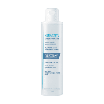 DUCRAY valomasis losjonas riebiai odai KERACNYL, 200 ml