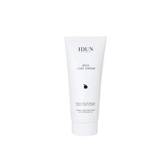 IDUN MINERALS maitinamasis kūno kremas su sviestmedžių ir avižų aliejais, 200 ml