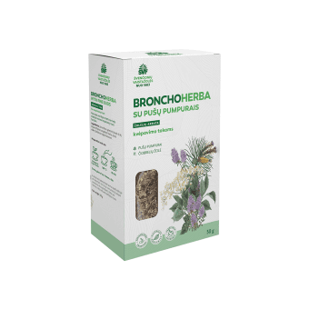 ŠVF žolelių arbata BRONCHUS su pušų pumpurais, 50 g
