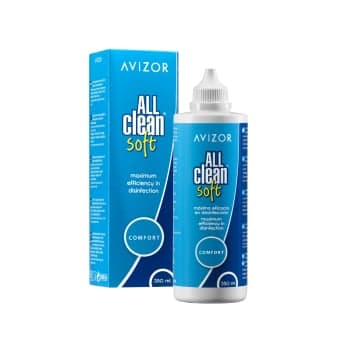 AVIZOR kontaktinių lęšių skystis ALL CLEAN SOFT, 350 ml