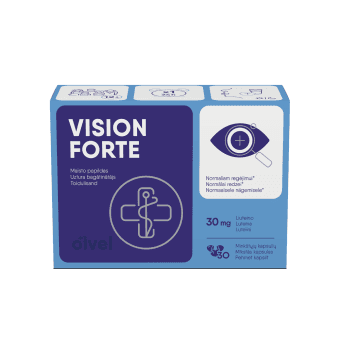 OLVEL regėjimui VISION FORTE, 30 minkštų kapsulių