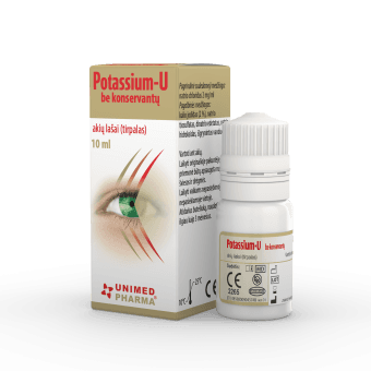 POTASSIUM-U akių lašai be konservantų, 10 ml