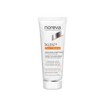NOREVA koreguojamasis rankų kremas pigmentuotai odai IKLEN+ PURE-C-REVERSE, 75 ml