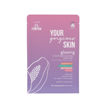 DR. PAWPAW spindesio suteikianti lakštinė veido kaukė GLOWING, 25 ml