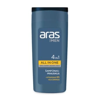 ARAS veido, barzdos, plaukų ir kūno prausiklis 4 IN 1, 250 ml