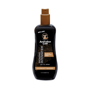 AUSTRALIAN GOLD įdegį skatinantis purškiamasis aliejus su bronzantais, 237 ml
