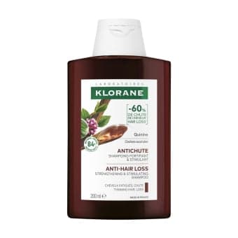 KLORANE stiprinamasis šampūnas su chininu ir ekologišku edelveisu, 200 ml