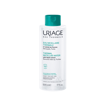 URIAGE, valomasis micelinis vanduo mišriai ir riebiai veido odai, 500 ml