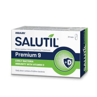 SALUTIL PREMIUM 9 (9 mlrd. Gyvybingųjų bakterijų), 30 kapsulių