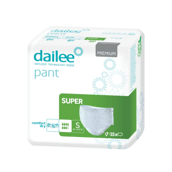 DAILEE PANT sauskelnės kelnaitės PREMIUM SUPER S, 15 vnt.