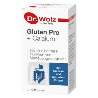 Gluten Pro + Calcium Dr. Wolz, 60 kapsulių