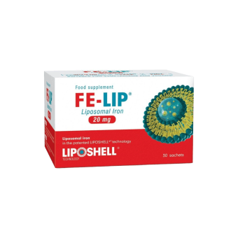 FE-LIP liposominė geležis LIPOSHELL, 30 paketėlių