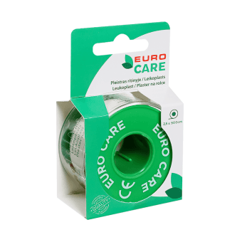 EUROCARE ritininis pleistras, 2,5 x 500 cm, 1 vnt.