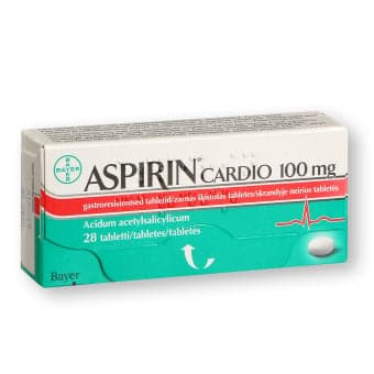 ASPIRIN CARDIO, 100 mg, Skrandyje neirios tabletės, N28