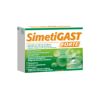 SIMETIGAST FORTE, nuo 12 m., 240 mg, 10 minkštų kapsulių