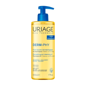 URIAGE aliejinis prausiklis DERM-PHY HUILE, 500 ml