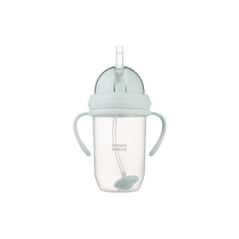 CANPOL BABIES neišsipilanti gertuvė su šiaudeliu, 270 ml, green, 56/623_gre, 1 vnt.