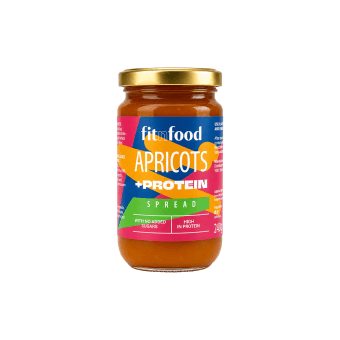 FitnFood abrikosų užtepėlė su baltymais be pridėtinio cukraus, 240 g