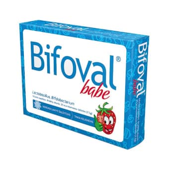 BIFOVAL BABE, braškių skonio, 25 kramtomosios tabletės