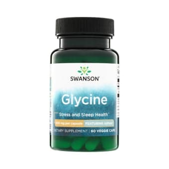 Swanson Glicinas 500 mg, 60 kapsulių