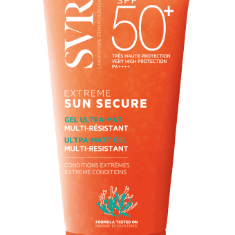 SVR veido ir kūno gelis nuo saulės su dideliu atsparumu vandeniui SUN SECURE EXTREME, SPF 50+, 30 ml, 50 ml