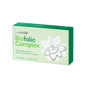 LOTAMILE BIOFOLIC COMPLEX, 30 kapsulių