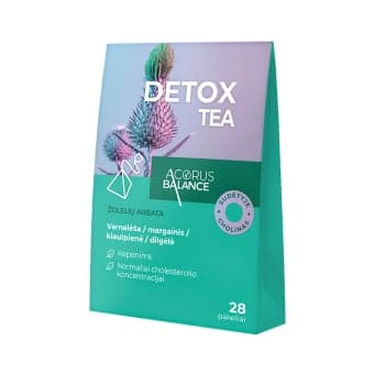 ACORUS BALANCE arbata DETOX TEA, 28 pakeliai