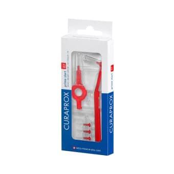 CURAPROX tarpdančių šepetėliai su žiediniu ir kampiniu koteliais CPS PRIME START,  0,7 mm, 5 vnt.