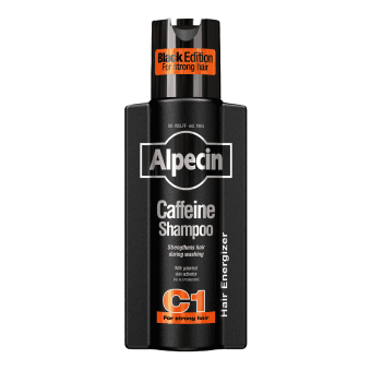 ALPECIN šampūnas su kofeinu nuo plaukų slinkimo BLACK EDITION, 250 ml