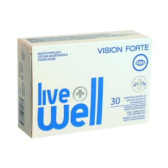 LIVE WELL VISION FORTE, 30 kapsulių